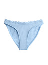 Marks & Spencer Magas szárított bikini alső hímzéssel Marks & Spencer kék