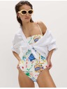 Marks & Spencer Bandeau típusú fürdőruha nyomattal Marks & Spencer többszínű