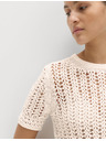 Marks & Spencer Textúrált felső magas pamutarányú Marks & Spencer krém