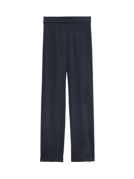 Marks & Spencer Jersey egyenes szárú stretch nadrág Marks & Spencer tengerészkék