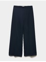 Marks & Spencer Jersey széles szárú stretch nadrág Marks & Spencer tengerészkék