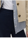 Marks & Spencer Jersey széles szárú stretch nadrág Marks & Spencer tengerészkék