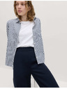Marks & Spencer Jersey széles szárú stretch nadrág Marks & Spencer tengerészkék