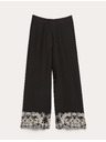Marks & Spencer Hímzett egyenes szárú magas modál tartalmú nadrág Marks & Spencer fekete