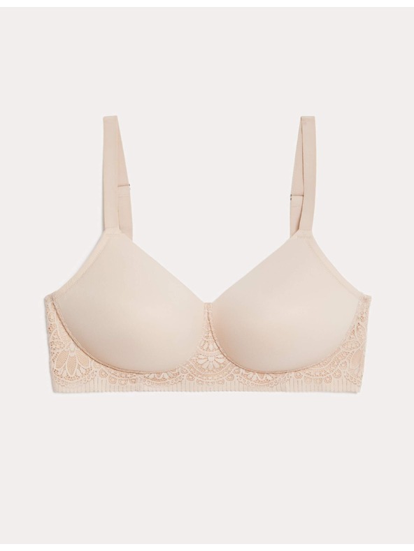 Marks & Spencer Smooth Body Soft™ melltartó merevítővel és teljes kosarakkal, méretezés. F-H Marks & Spencer bézs színű