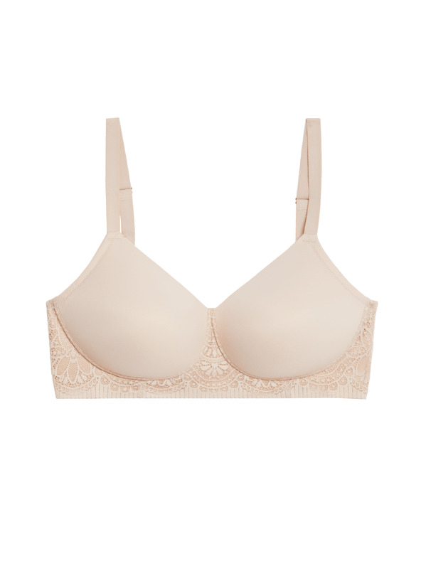 Marks & Spencer Smooth Body Soft™ melltartó merevítővel és teljes kosarakkal, méretezés. F-H Marks & Spencer bézs színű