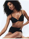 Marks & Spencer Sima Body Soft™ dekoltált melltartó csontokkal, méret A–E Marks & Spencer fekete
