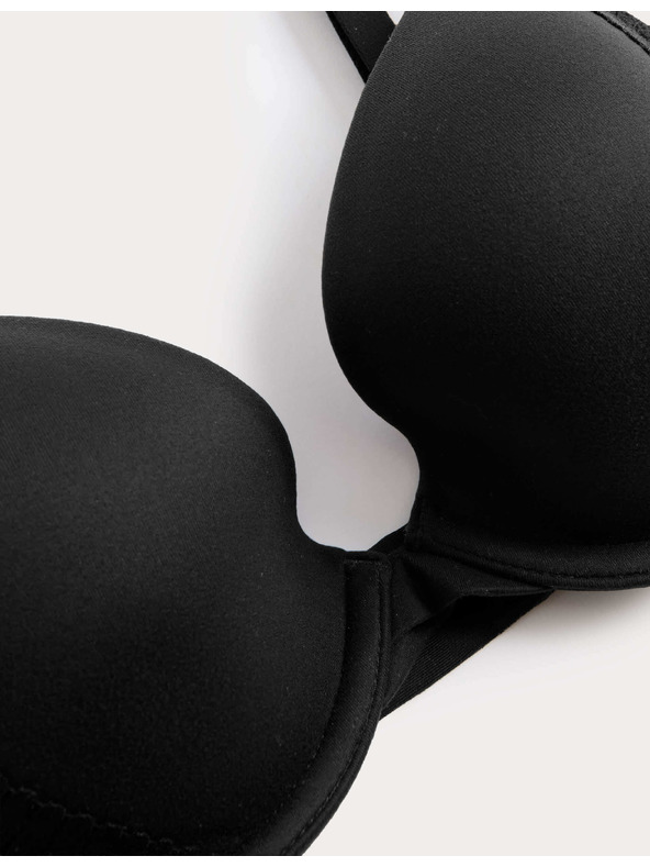 Marks & Spencer Sima Body Soft™ dekoltált melltartó csontokkal, méret A–E Marks & Spencer fekete