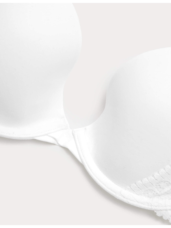 Marks & Spencer Sima Body Soft™ dekoltált melltartó csontokkal, méret A–E Marks & Spencer fehér