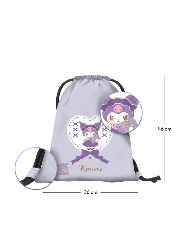 BAAGL  BAAGL SZETT 3 Core Kuromi Sweet One: hátizsák, tolltartó, tornazsák GRS