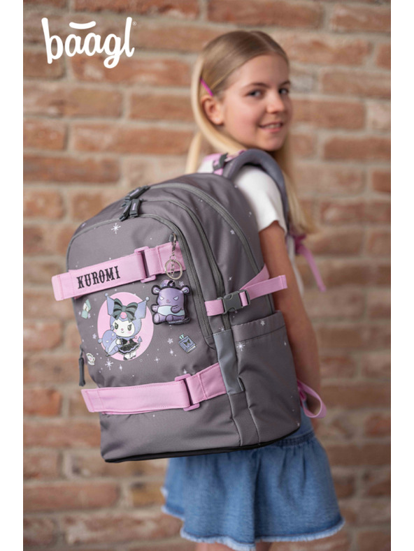 BAAGL  BAAGL Iskolai hátizsák Skate Kuromi Grey GRS