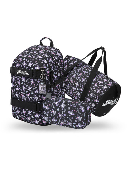 BAAGL  BAAGL SZETT 3 Skate Kuromi Black: hátizsák, tolltartó, sporttáska GRS