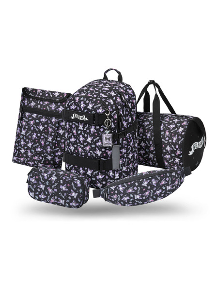 BAAGL  BAAGL SZETT 5 Skate Kuromi Black: hátizsák, tolltartó, sporttáska, övtáska, notebook tok GRS