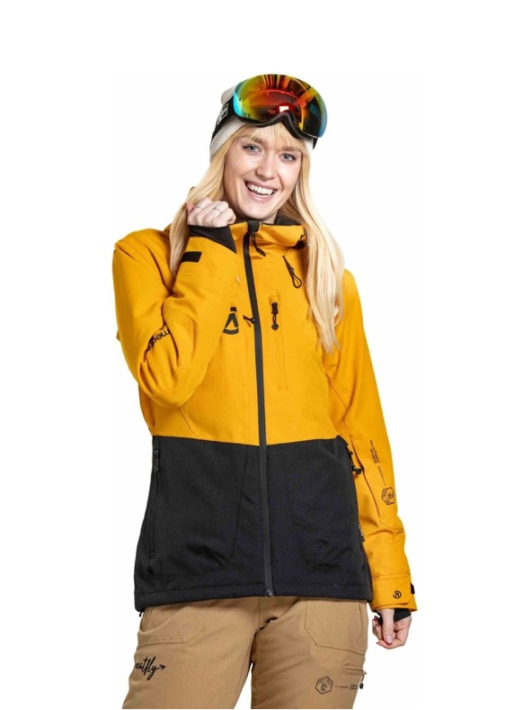 Meatfly Meatfly női SNB & SKI dzseki Gaia Sunflower / Black
