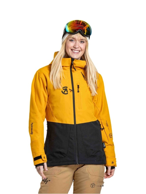 Meatfly Meatfly női SNB & SKI dzseki Gaia Sunflower / Black