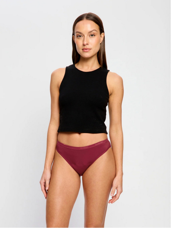 Modibodi Modibodi Classic Bikini Moderate menstruációs fehérnemű Bud Red