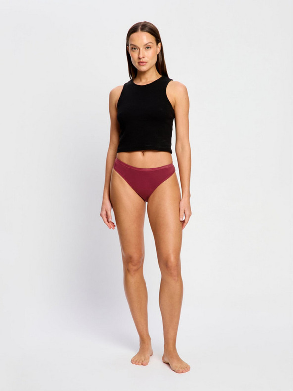 Modibodi Modibodi Classic Bikini Moderate menstruációs fehérnemű Bud Red