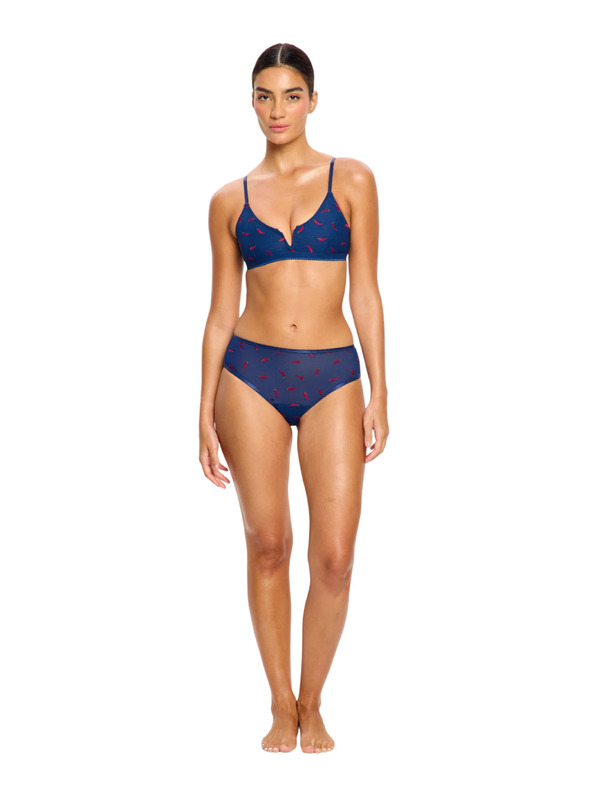 Modibodi Modibodi lntimates V Day Hi Waist Brief Moderate menstruációs fehérnemű Navy Chilli