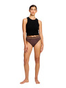Modibodi Modibodi Sensual Hi Waist Bikini Super menstruációs fehérnemű Mahogany