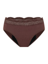 Modibodi Modibodi Sensual Hi Waist Bikini Super menstruációs fehérnemű Mahogany