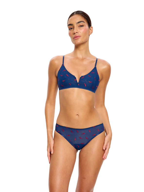 Modibodi Modibodi lntimates V Day Cheeky Brief Light menstruációs fehérnemű Navy Chilli