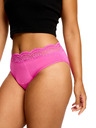 Modibodi Modibodi Sensual Hi Waist Bikini Super menstruációs fehérnemű Electric Fuchsia