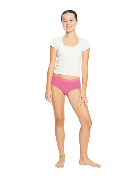 Modibodi Modibodi Teen Hipster Boyleg Moderate lányok menstruációs alsónadrág Watermelon Pink Sorbet