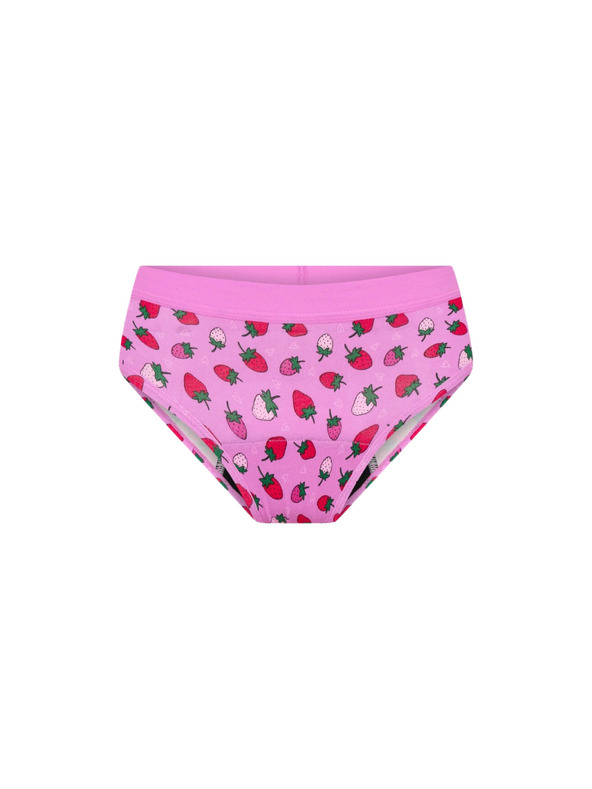 Modibodi Modibodi Teen Hipster Boyleg Moderate lányok menstruációs alsónadrág Strawberry Sorbet Pink