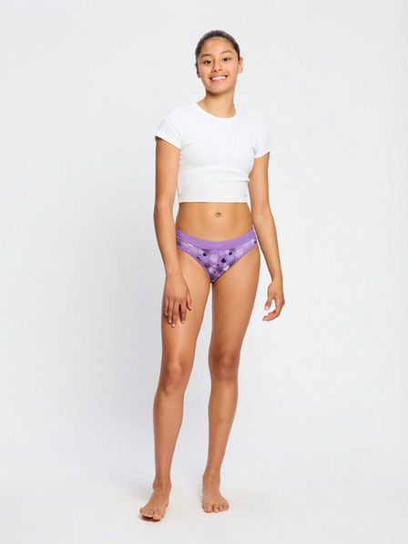 Modibodi Modibodi Teen Hipster Bikini Super lányok menstruációs alsónadrág Wicked Web Purple