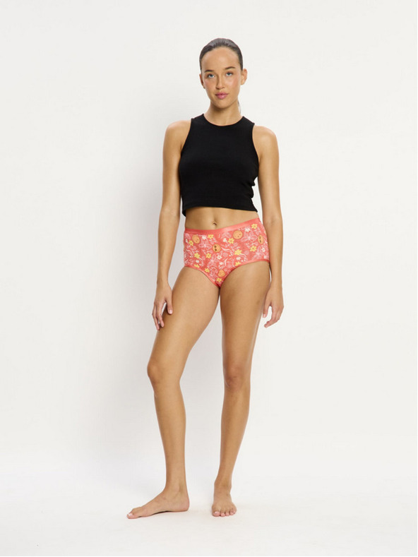 Modibodi Modibodi SmileyWorld Classic Full Brief Super Overnight menstruációs alsónadrág Boho Coral