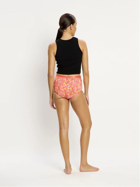 Modibodi Modibodi SmileyWorld Classic Full Brief Super Overnight menstruációs alsónadrág Boho Coral