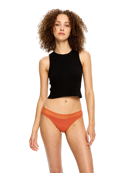 Modibodi Modibodi Sensual Bikini Light menstruációs alsónadrág Burnt Brick