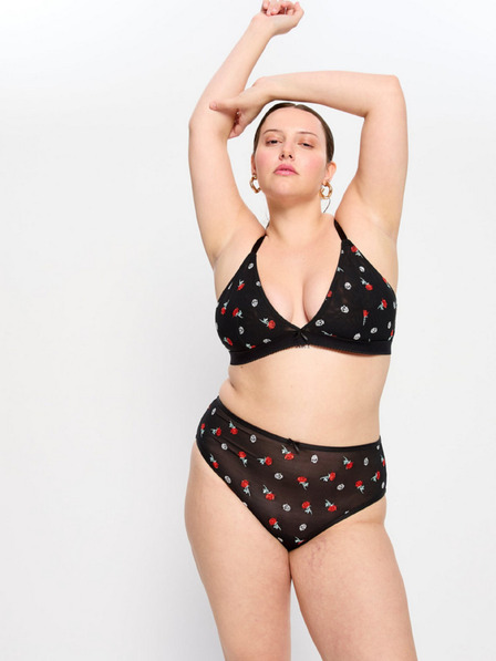 Modibodi Modibodi Intimates V Day Hi Waist Brief Moderate-Heavy menstruációs alsónadrág Black Rose