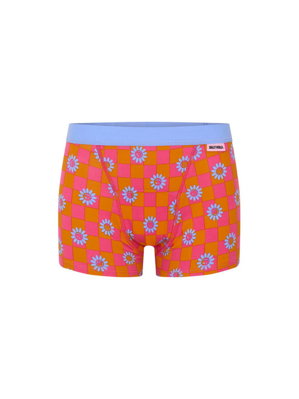 Modibodi Lányok menstruációs bugyi Modibodi Teen Hipster Boyshort Moderate Flower Checkerboard