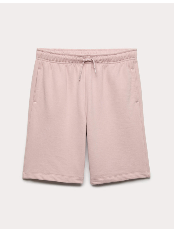 Marks & Spencer Magas pamuttartalmú rugalmas derékrészű rövidnadrág (6–16 év) Marks & Spencer rózsaszín