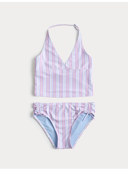 Marks & Spencer Marks & Spencer 2 részes csíkos tankini (6–16 év) rózsaszín