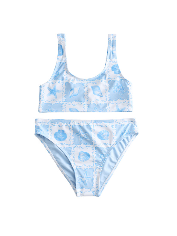 Marks & Spencer Marks & Spencer 2 részes bikini kagylónyomattal (6–16 év) kék