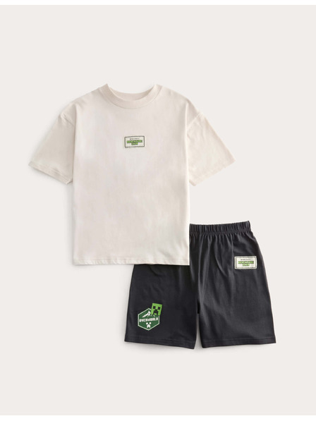 Marks & Spencer Marks & Spencer tiszta pamut pizsama Minecraft™ motívummal (6–16 év) szürke