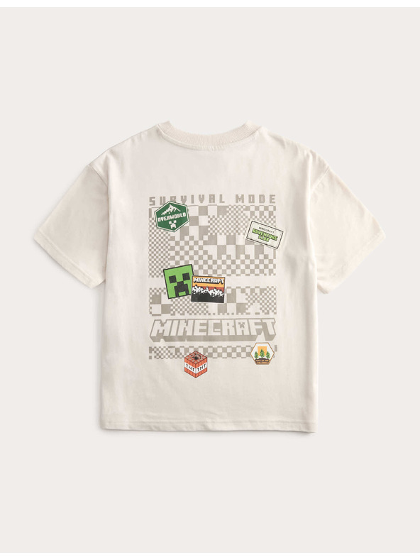 Marks & Spencer Marks & Spencer tiszta pamut pizsama Minecraft™ motívummal (6–16 év) szürke