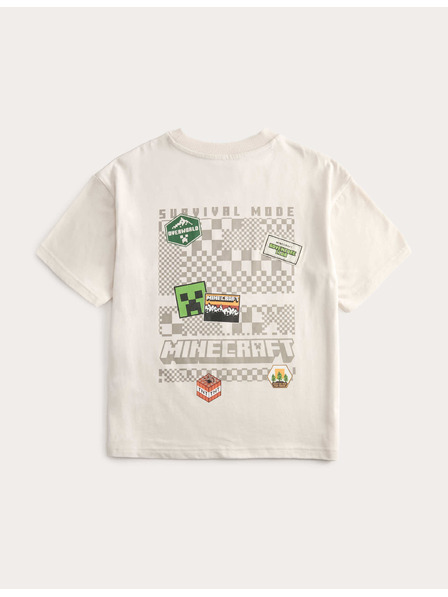 Marks & Spencer Marks & Spencer tiszta pamut pizsama Minecraft™ motívummal (6–16 év) szürke