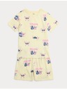 Marks & Spencer Marks & Spencer Lilo & Stitch™ tiszta pamut pizsama (3–16 év) sárga