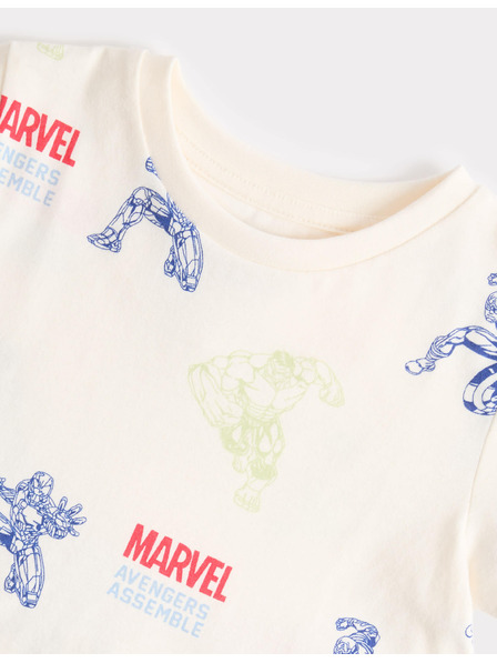Marks & Spencer Marks & Spencer pamut pizsama Marvel™ motívummal (3–12 év) krém