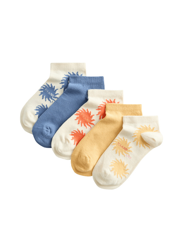 Marks & Spencer Trainer Liners™ edzőzokni magas pamutarányú, 5 pár csomag (6 kicsi – 7 nagy) Marks & Spencer krém