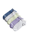 Marks & Spencer Trainer Liners™ edzőzokni magas pamutarányú, 5 pár csomag (6 kicsi – 7 nagy) Marks & Spencer szürke