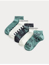 Marks & Spencer Trainer Liners™ Gaming edzőzokni, 5 pár csomag (6 kicsi – 7 nagy) Marks & Spencer zöld