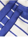 Marks & Spencer Csíkos Trainer Liners™ edzőzokni, 5 pár szett (6 kicsi – 7 nagy) Marks & Spencer kék