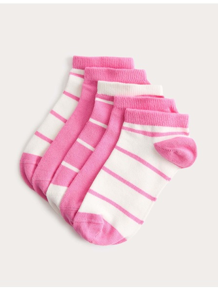 Marks & Spencer Trainer Liners™ edzőzokni csíkokkal és magas pamutarányú, 5 pár csomag (6 kicsi – 7 nagy) Marks & Spencer kék