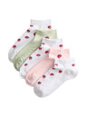 Marks & Spencer Trainer Liners™ edzőzokni epremintával és magas pamutarányú, 5 pár csomag (6 kicsi – 7 nagy) Marks & Spencer piros