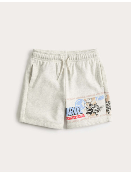 Marks & Spencer Marvel™ melegítő rövidnadrág magas pamutarányú (2–10 év) Marks & Spencer szürke