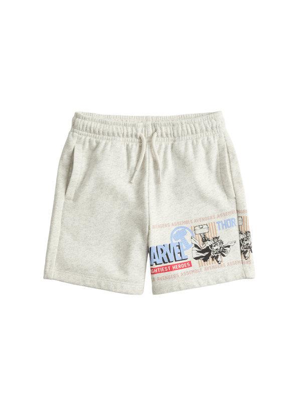 Marks & Spencer Marvel™ melegítő rövidnadrág magas pamutarányú (2–10 év) Marks & Spencer szürke